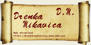 Drenka Mikavica vizit kartica